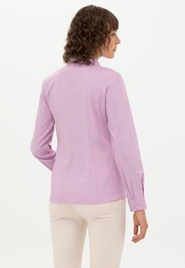 Kadın Manolya Uzun Kollu Basic Gömlek - 50262946061