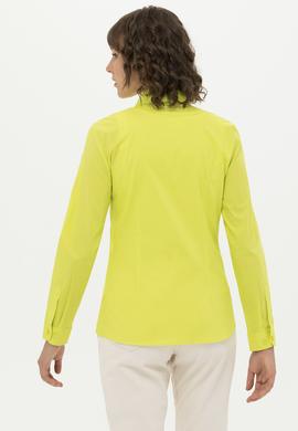 Kadın Neon Sarı Uzun Kollu Basic Gömlek - 50262946069