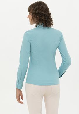 Kadın Mint Uzun Kollu Basic Gömlek - 50262946082