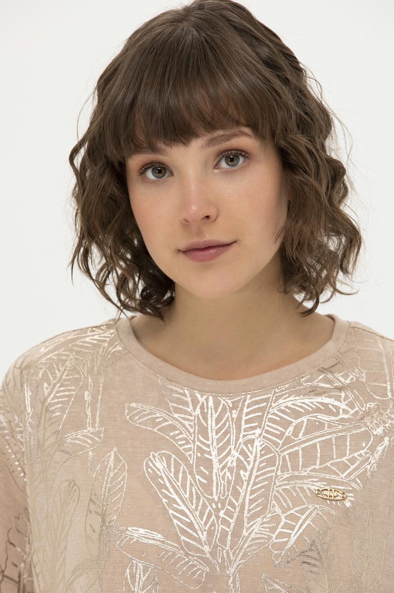 Kadın Çok Renkli Bisiklet Yaka Tişört