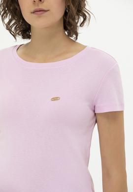 Kadın Manolya Bisiklet Yaka Tişört - 50275812025