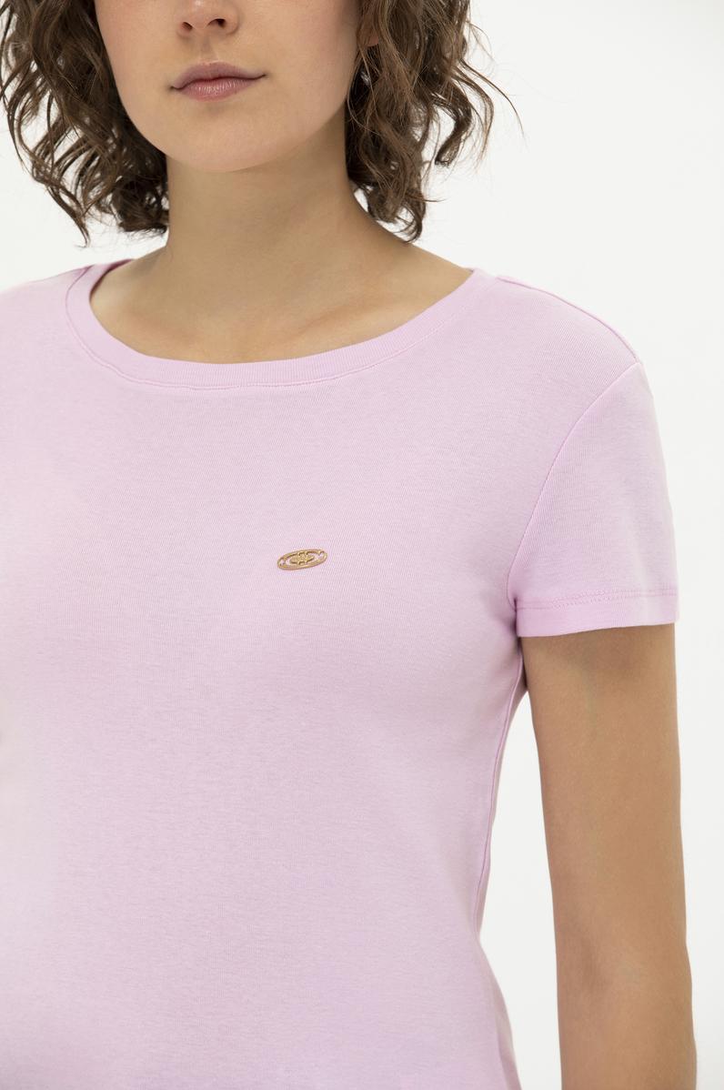 Kadın Manolya Bisiklet Yaka Tişört