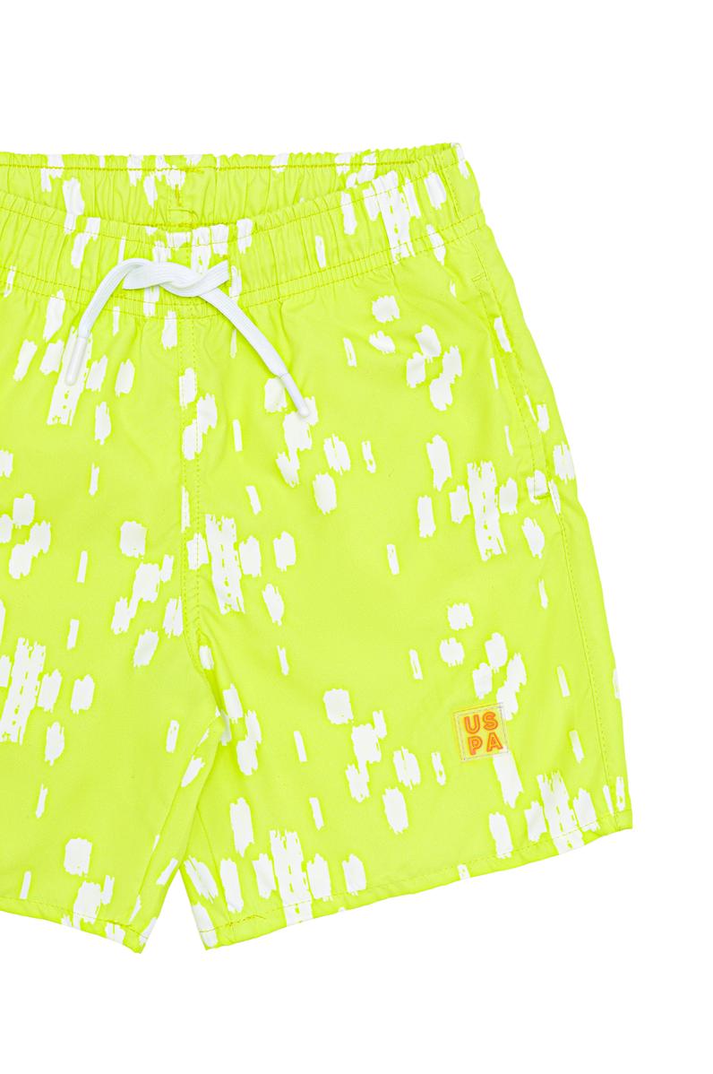 Erkek Çocuk Neon Sarı Deniz Şortu