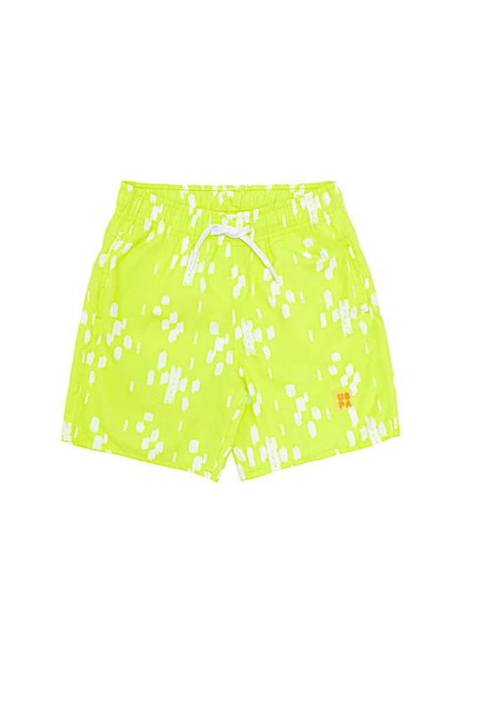 Erkek Çocuk Neon Sarı Deniz Şortu