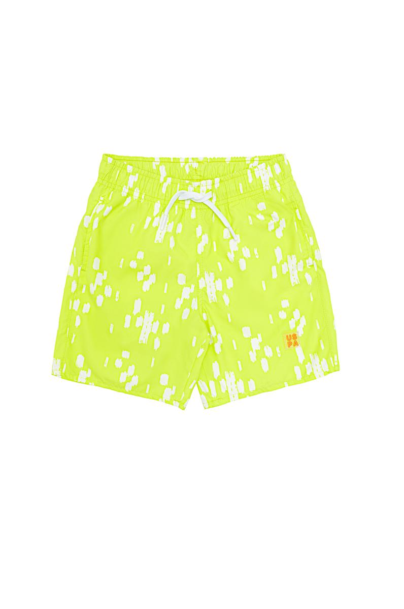 Erkek Çocuk Neon Sarı Deniz Şortu