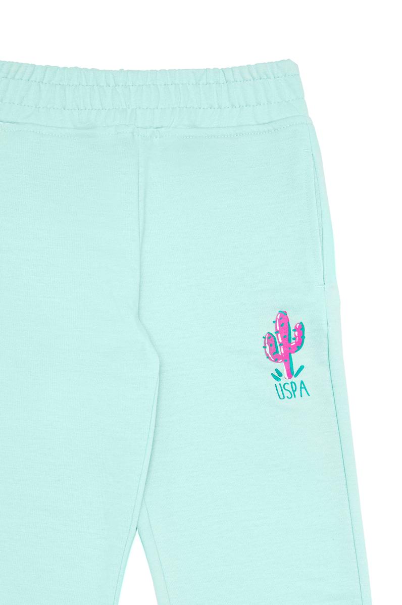 Kız Çocuk Su Yeşili Eşofman Altı