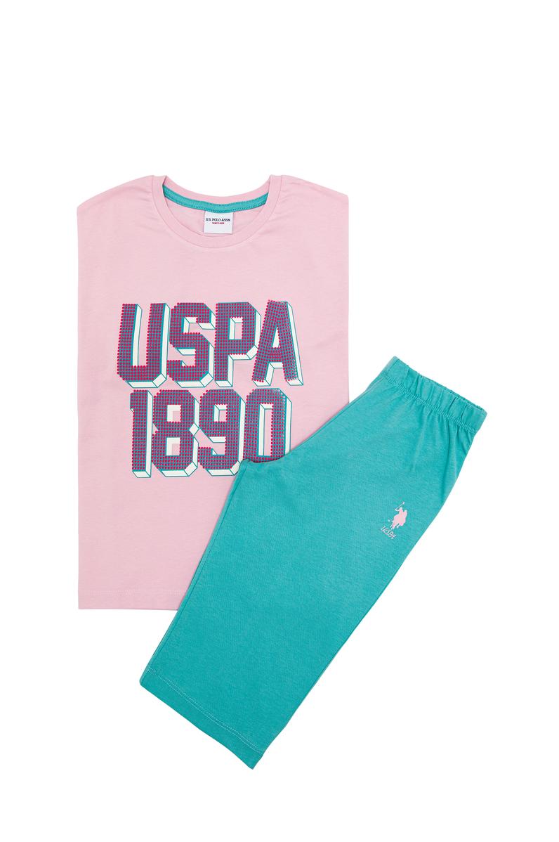 Kız Çocuk Pembe Pijama Takımı