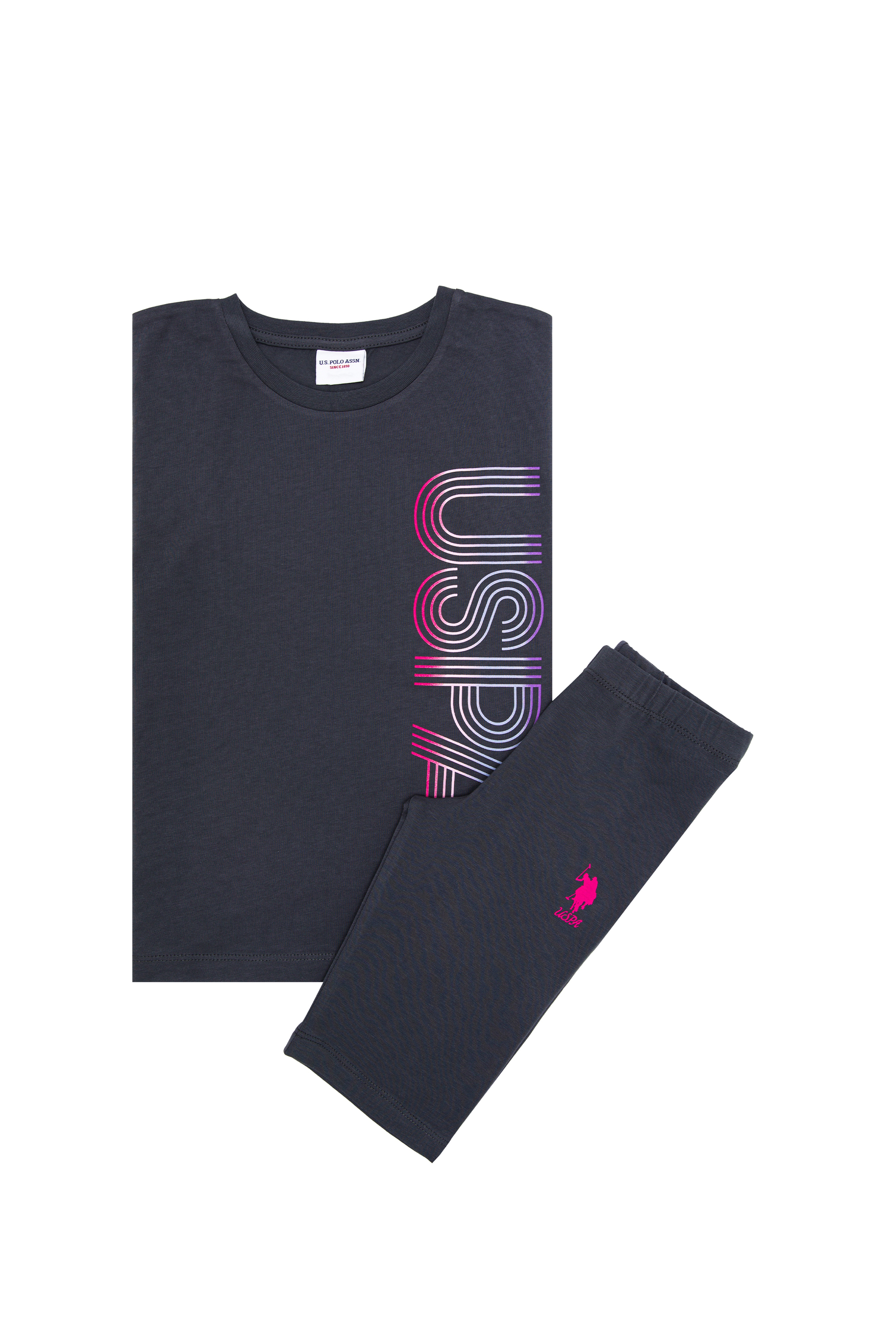 Kız Çocuk Antrasit Pijama Takımı - Image 3