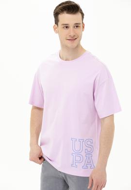 Erkek Manolya Oversize Bisiklet Yaka Tişört - 50264938026