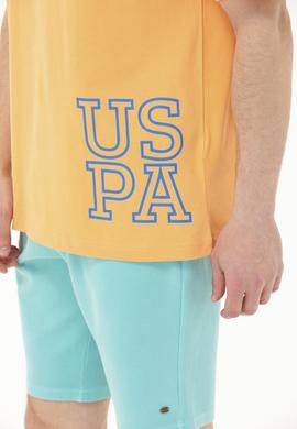 Erkek Kavun Oversize Bisiklet Yaka Tişört - 50264938038