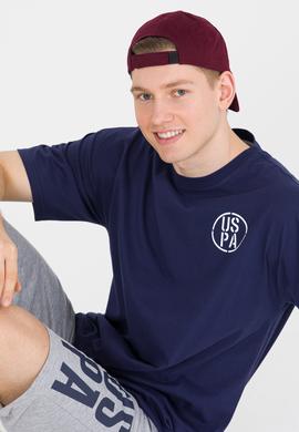 Erkek Lacivert Long Fit Bisiklet Yaka Tişört - 50264941013