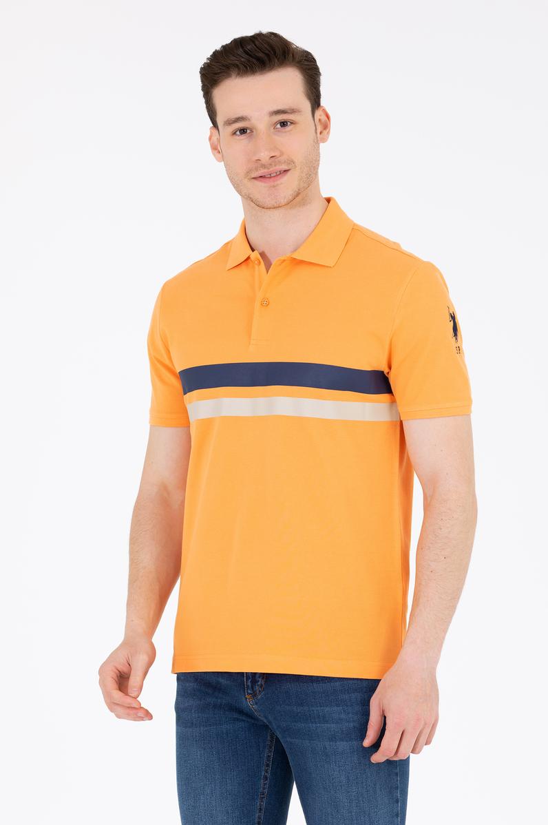 Erkek Turuncu Polo Yaka Tişört