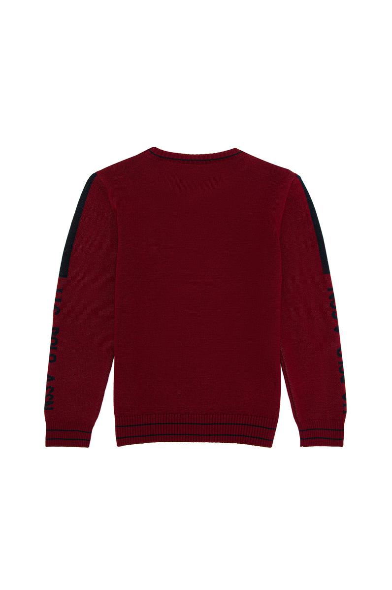 Erkek Çocuk Vişne Kazak