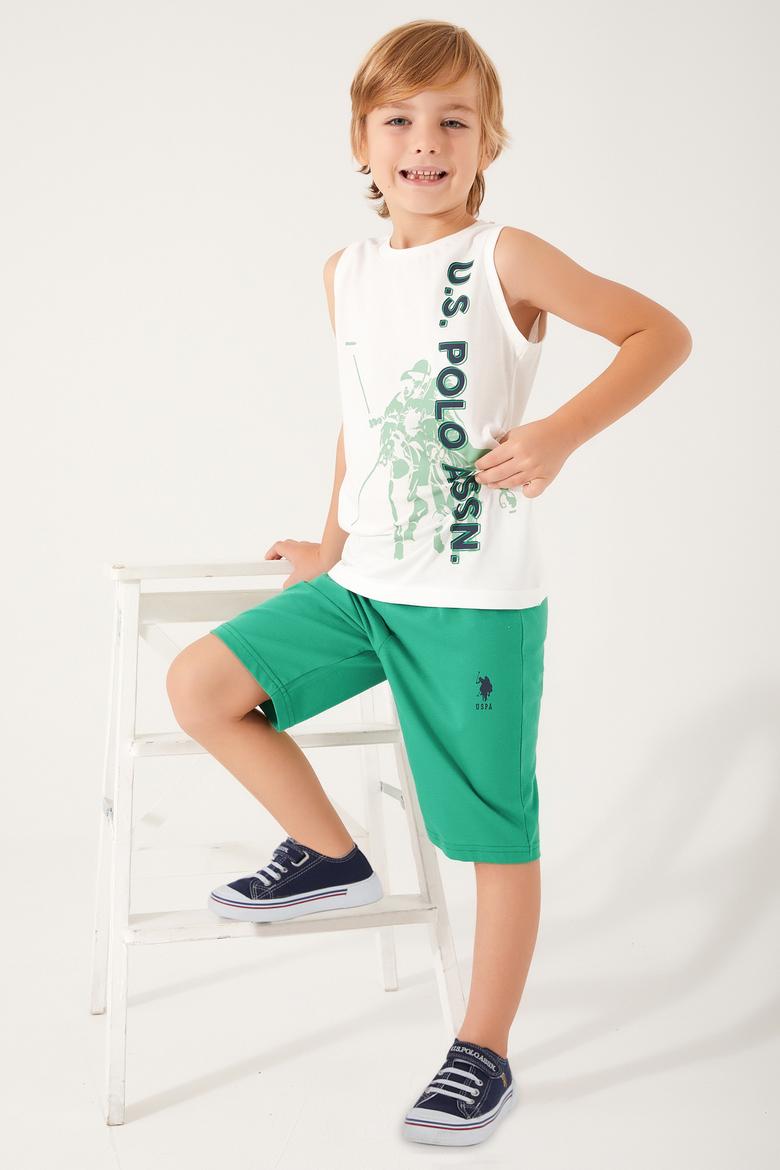 Erkek Çocuk Krem Pijama Takımı