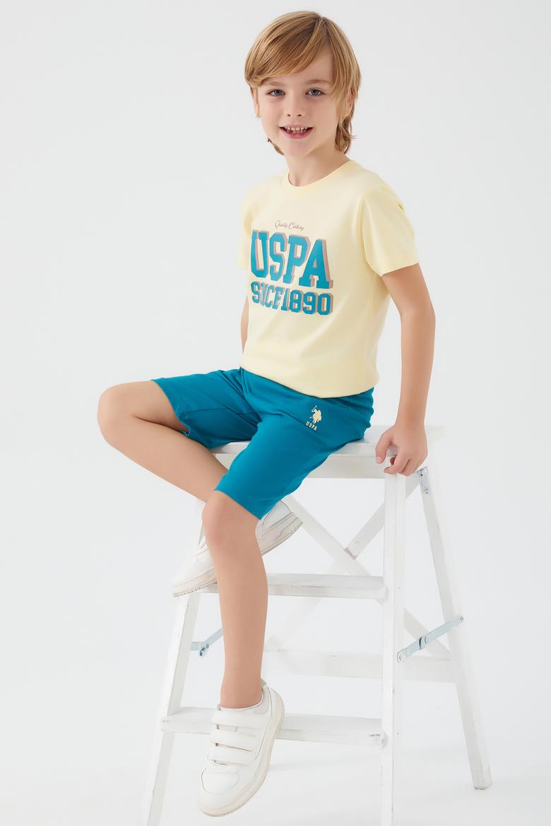 Erkek Çocuk Neon Sarı Pijama Takımı