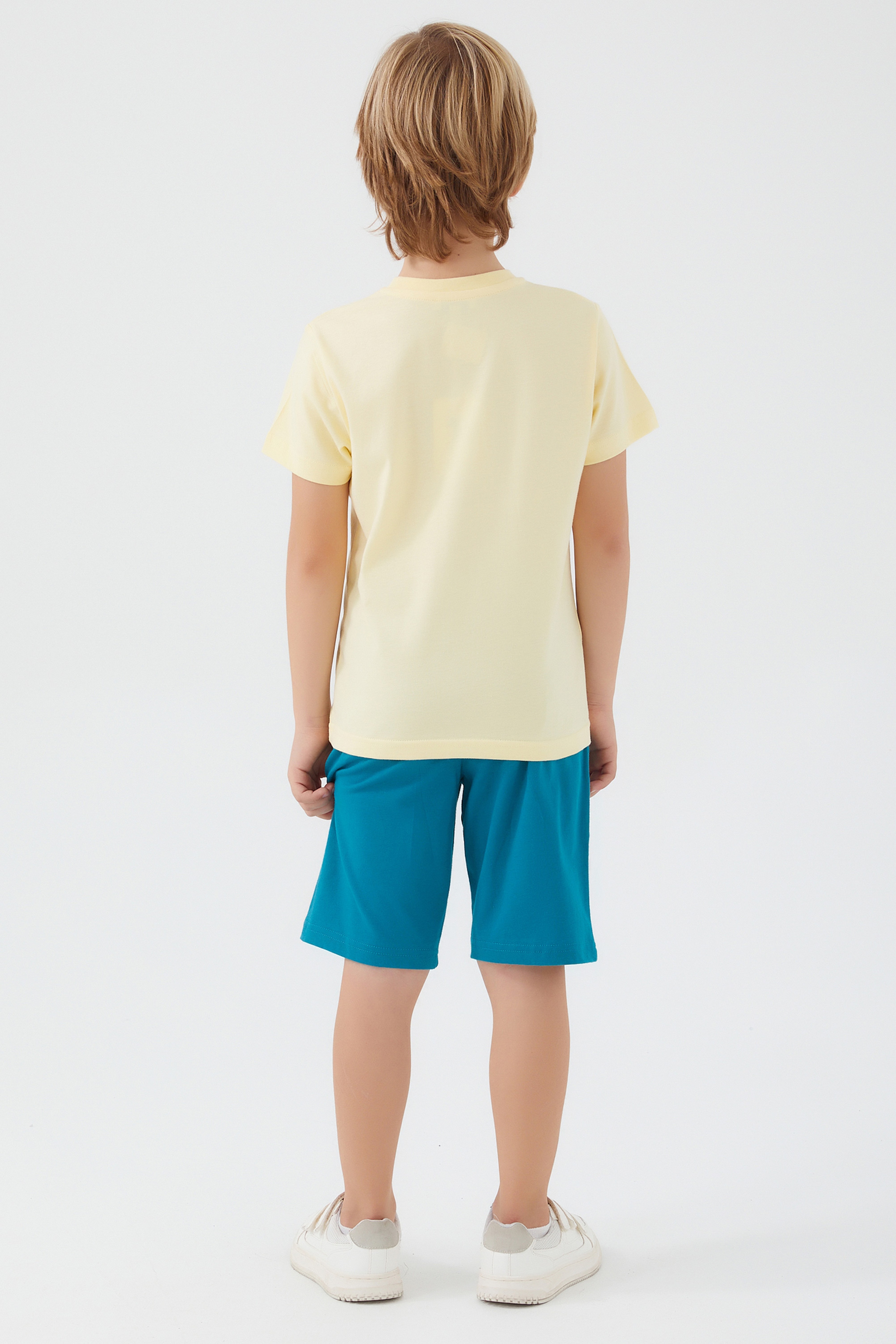 Erkek Çocuk Neon Sarı Pijama Takımı - Image 4