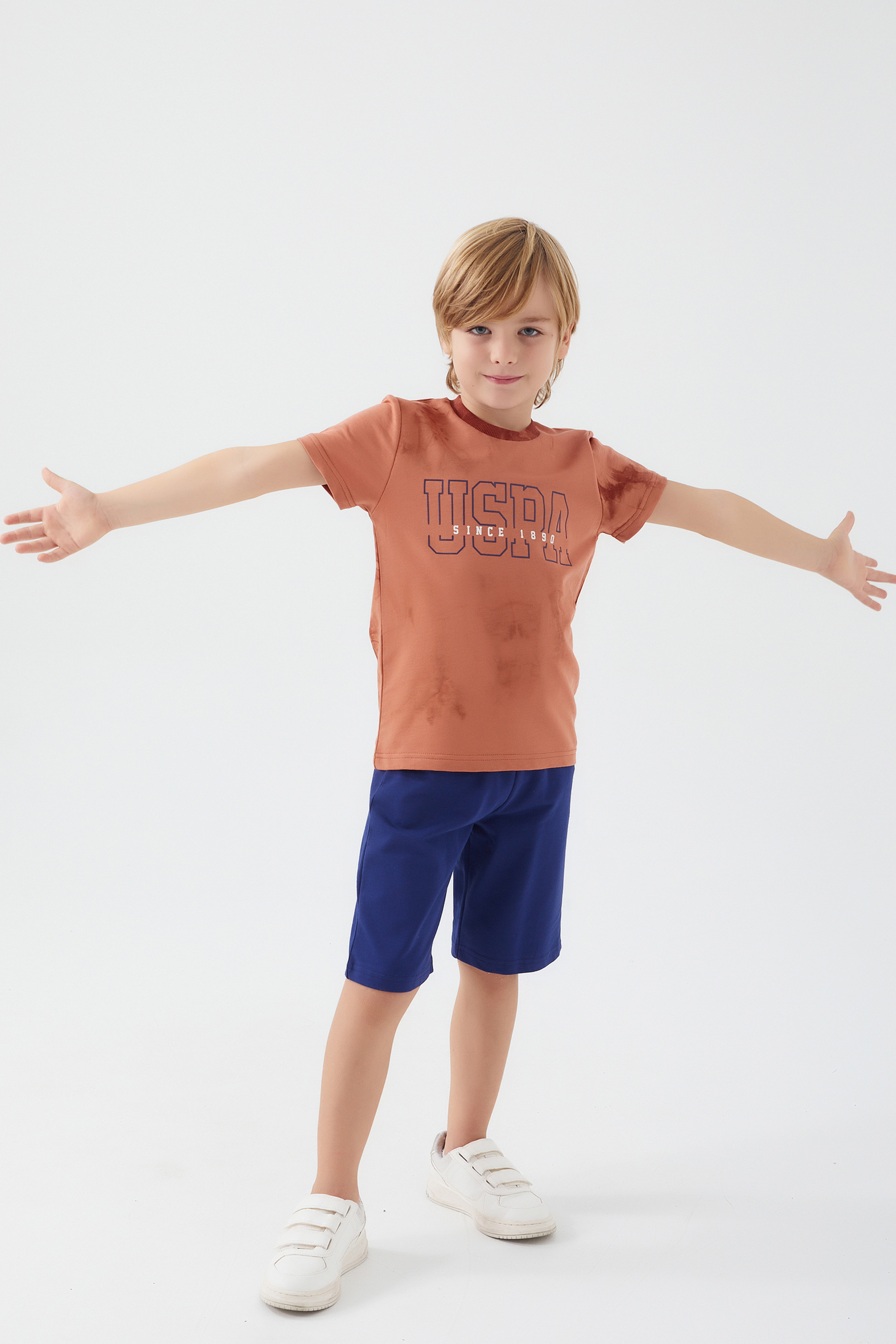 Erkek Çocuk Kahverengi Pijama Takımı