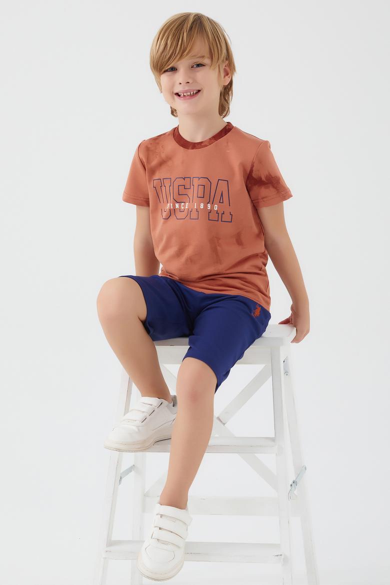 Erkek Çocuk Kahverengi Pijama Takımı