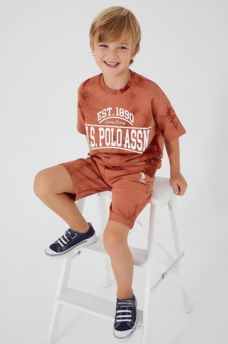 Erkek Çocuk Kahverengi Pijama Takımı