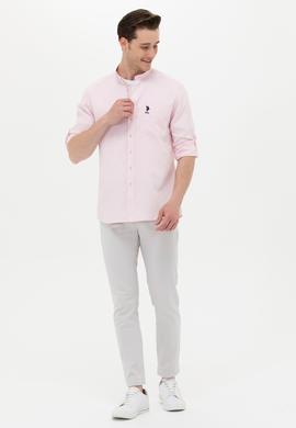 Erkek Açık Gri Kanvas Pantolon - 50246139083