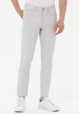Erkek Açık Gri Kanvas Pantolon - 50246139083