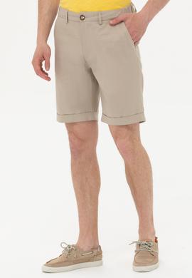 Erkek Haki Dokuma Şort - 50246682009