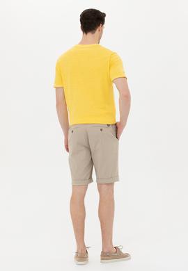 Erkek Haki Dokuma Şort - 50246682009
