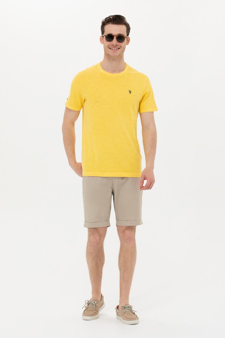 Erkek Haki Dokuma Şort - 50246682009