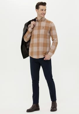 Erkek Camel Uzun Kollu Gömlek - 50254134023