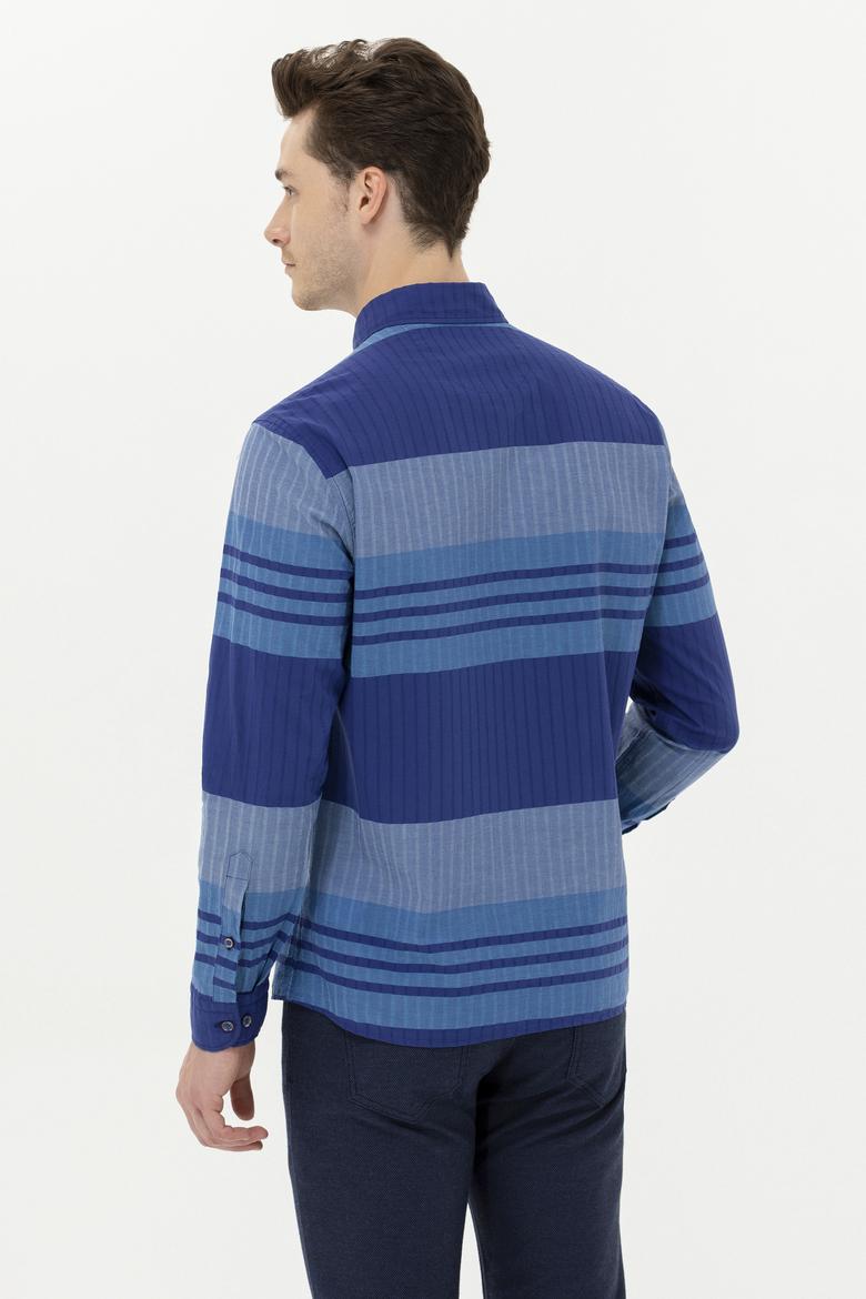 Erkek Mavi Uzun Kollu Gömlek - 50257005010