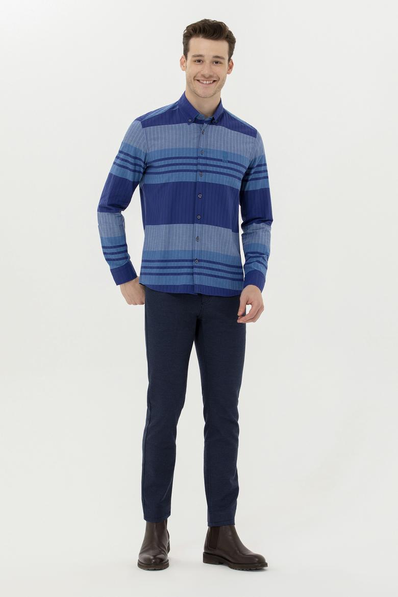 Erkek Mavi Uzun Kollu Gömlek - 50257005010