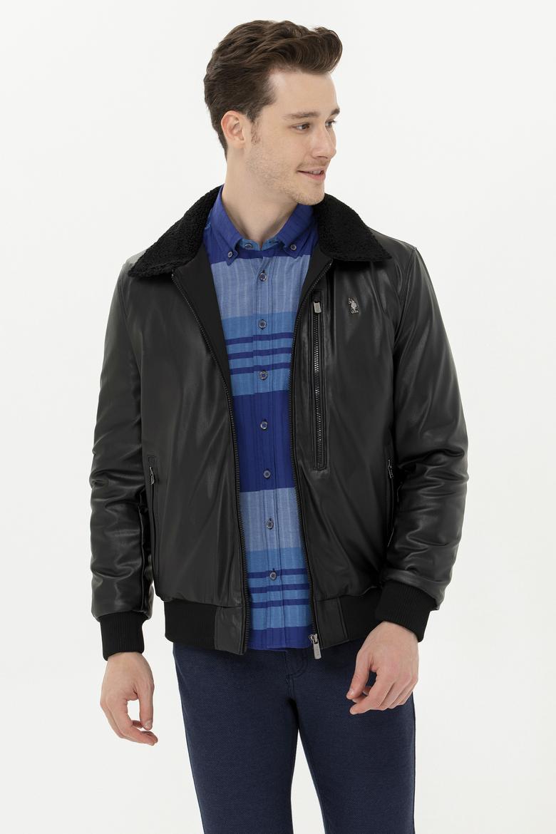 Erkek Siyah Deri Ceket