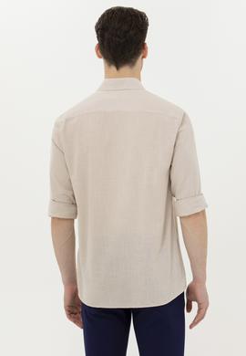 Erkek Taş Uzun Kollu Basic Gömlek - 50262872038