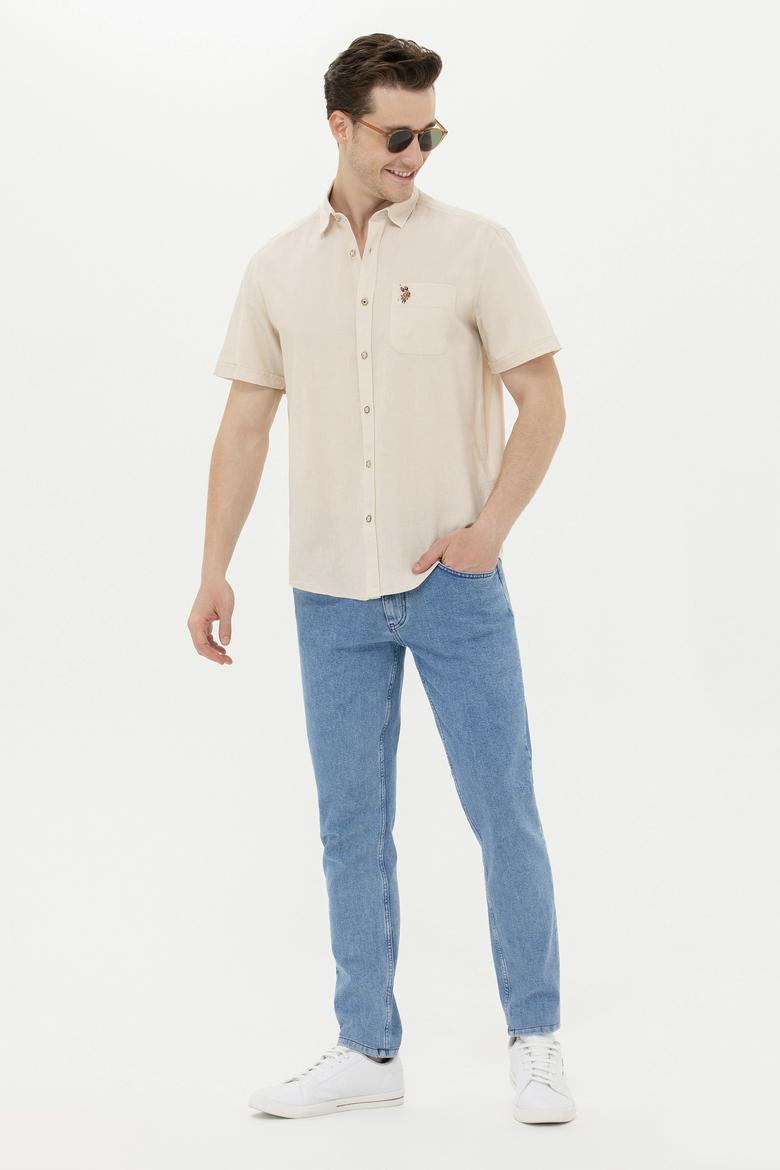 Erkek Taş Kısa Kollu Gömlek - 50262957043