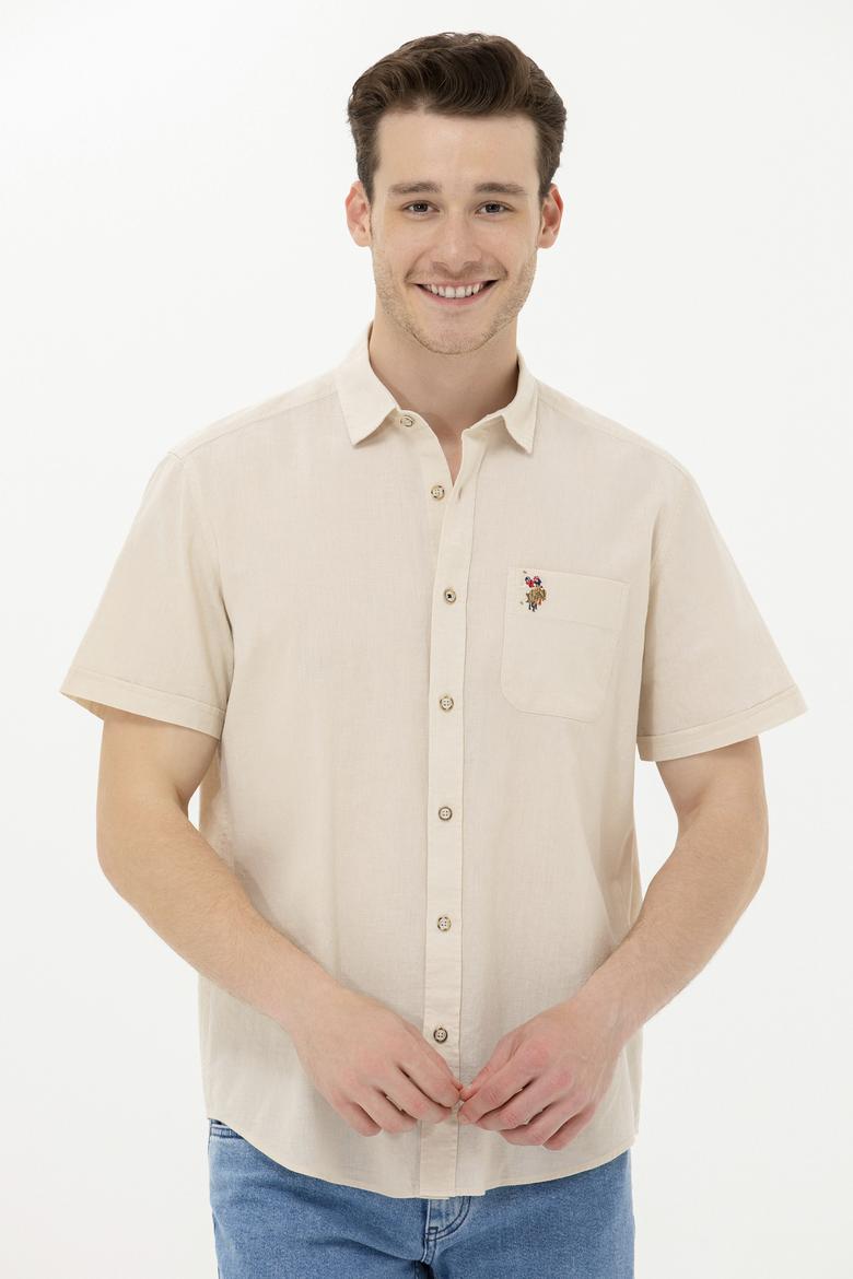 Erkek Taş Kısa Kollu Gömlek - 50262957043