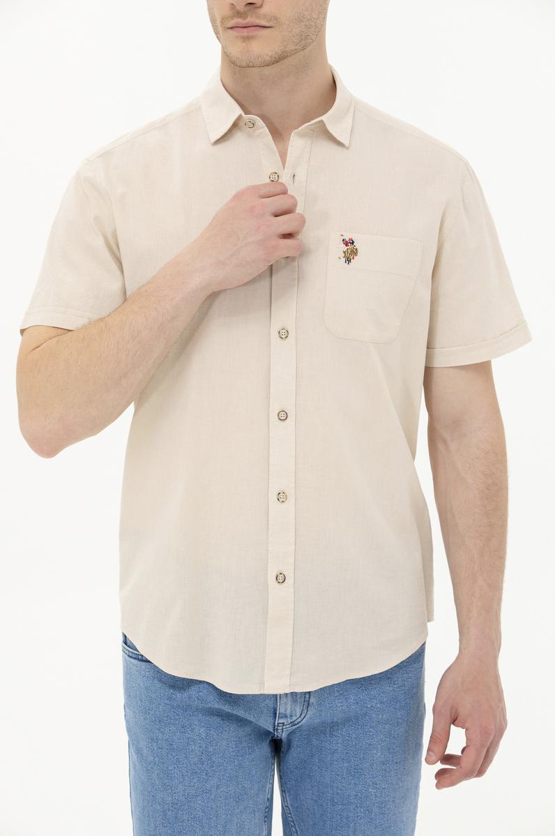 Erkek Taş Kısa Kollu Gömlek