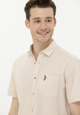 Erkek Taş Kısa Kollu Gömlek - 50262957043