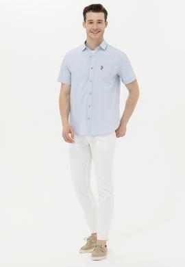 Erkek Açık Mavi Kısa Kollu Gömlek - 50262957010