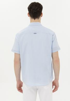 Erkek Açık Mavi Kısa Kollu Gömlek - 50262957010