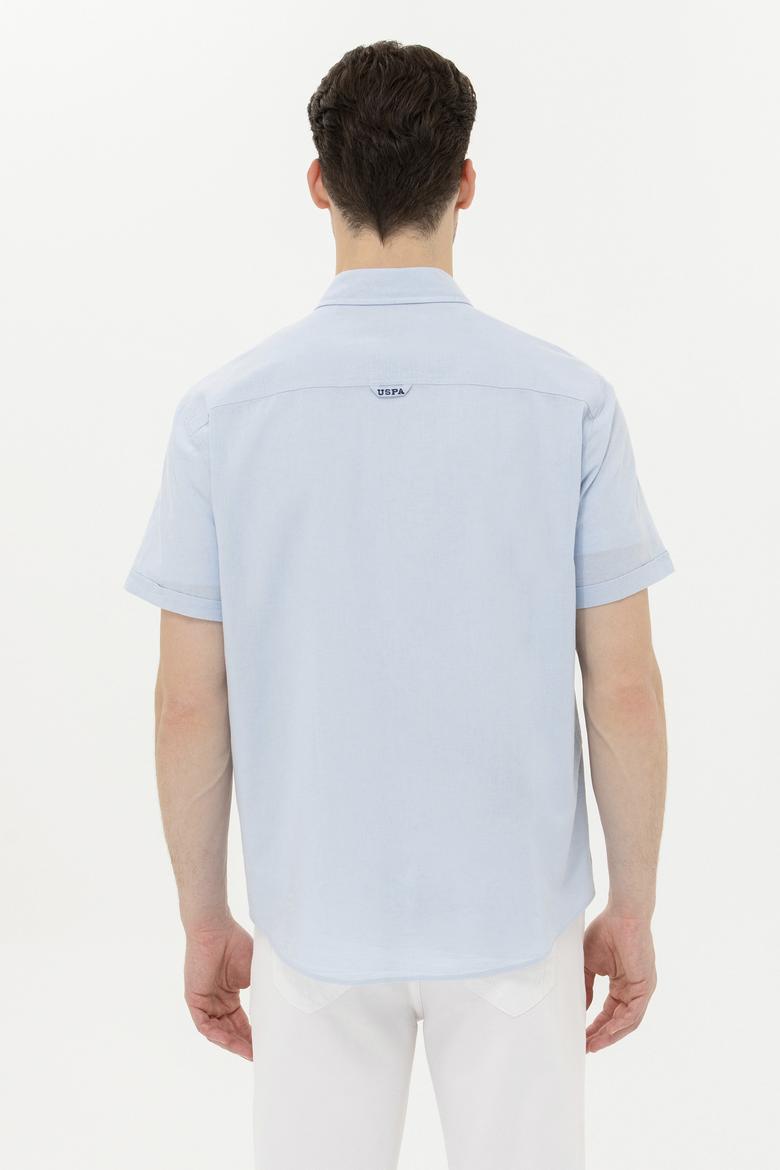 Erkek Açık Mavi Kısa Kollu Gömlek - 50262957010