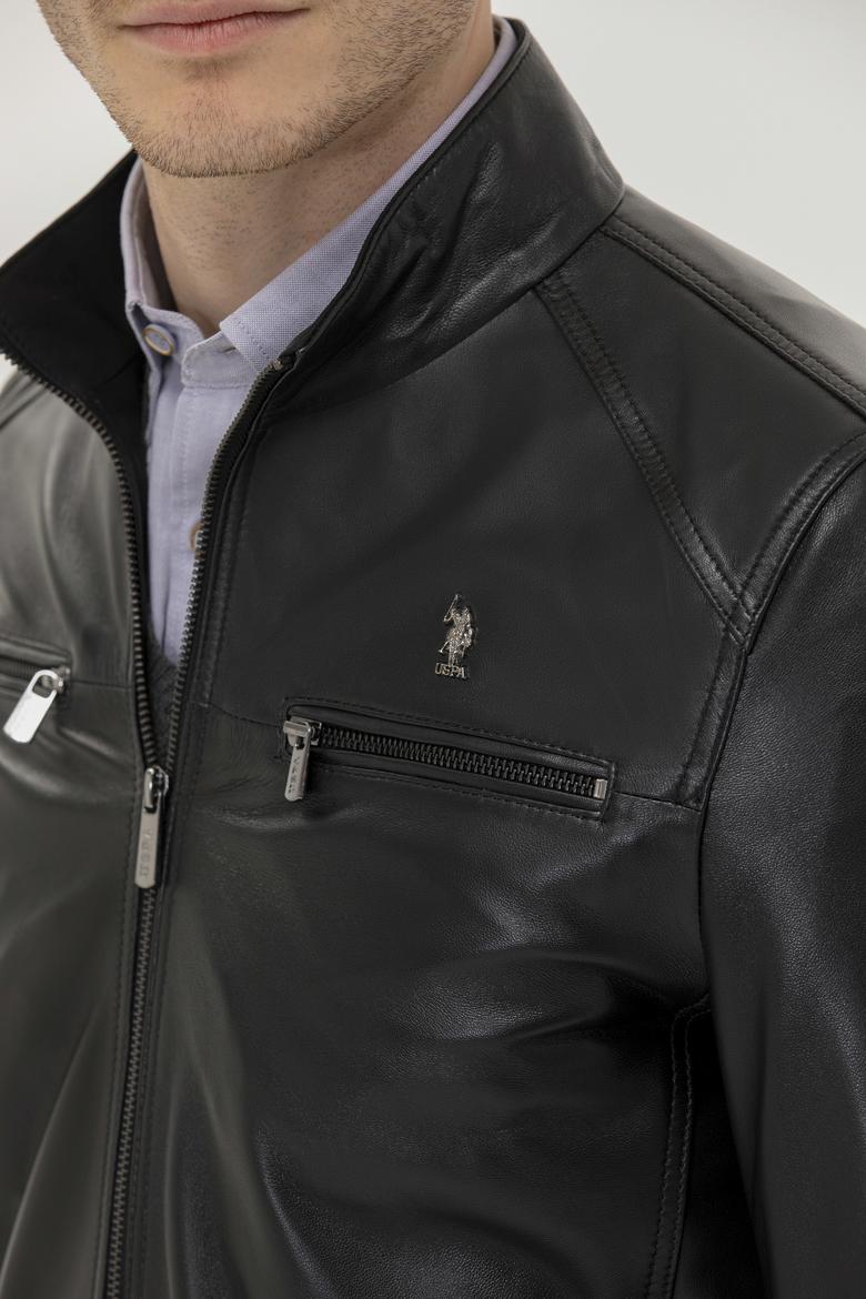 Erkek Siyah Deri Ceket - 50270025008