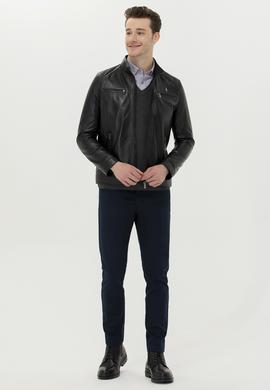 Erkek Siyah Deri Ceket - 50270025008
