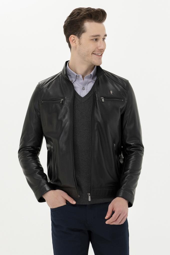 Erkek Siyah Deri Ceket