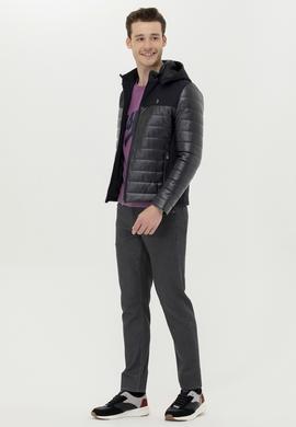 Erkek Lacivert Deri Ceket - 50270026004