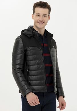 Erkek Siyah Deri Ceket - 50270026018