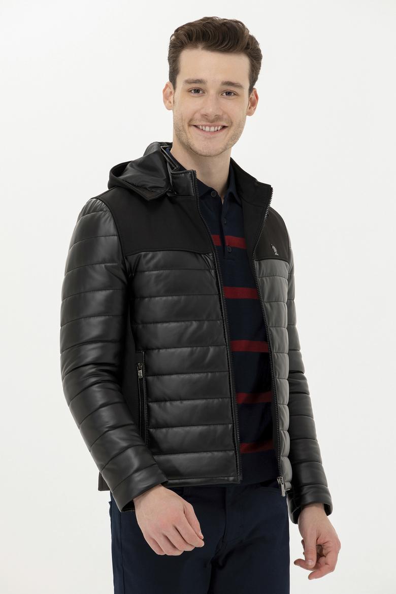 Erkek Siyah Deri Ceket - 50270026018