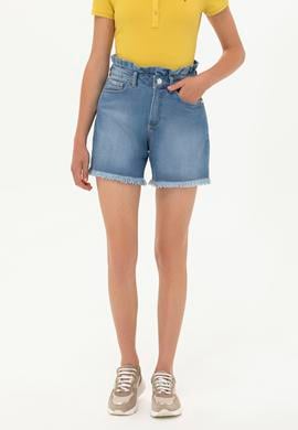 Kadın Mavi Jean Şort - 50246361002