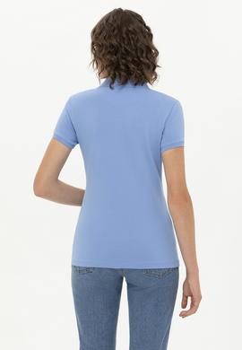 Kadın Saks Basic Tişört - 50248993020