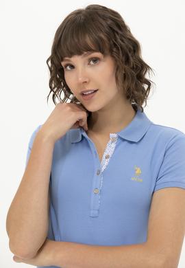 Kadın Saks Basic Tişört - 50248993020