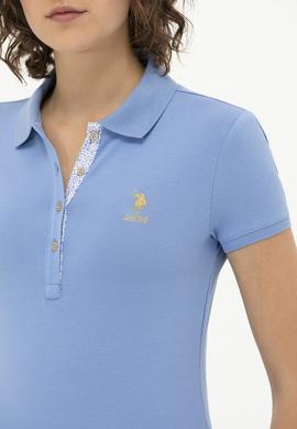 Kadın Saks Basic Tişört - 50248993020